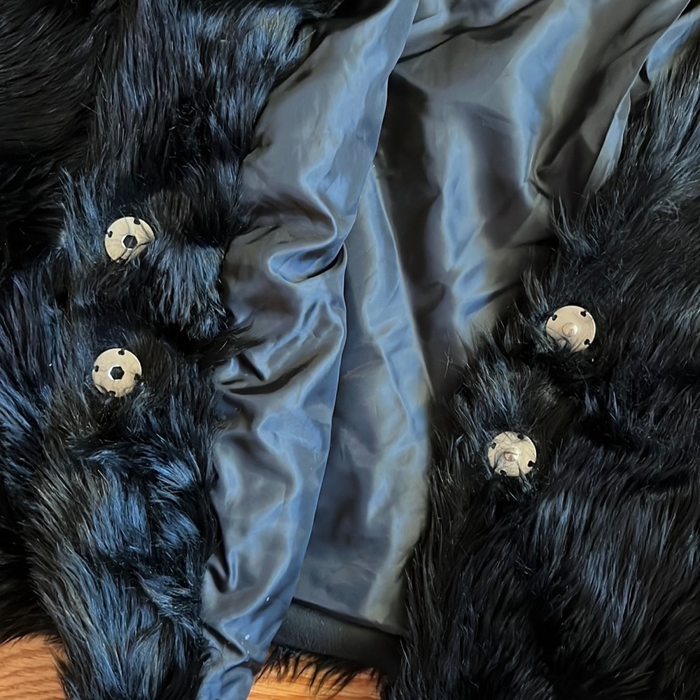 Free People- All Night Faux Fur Jacket Size Large NWT - Picture 13 of 15